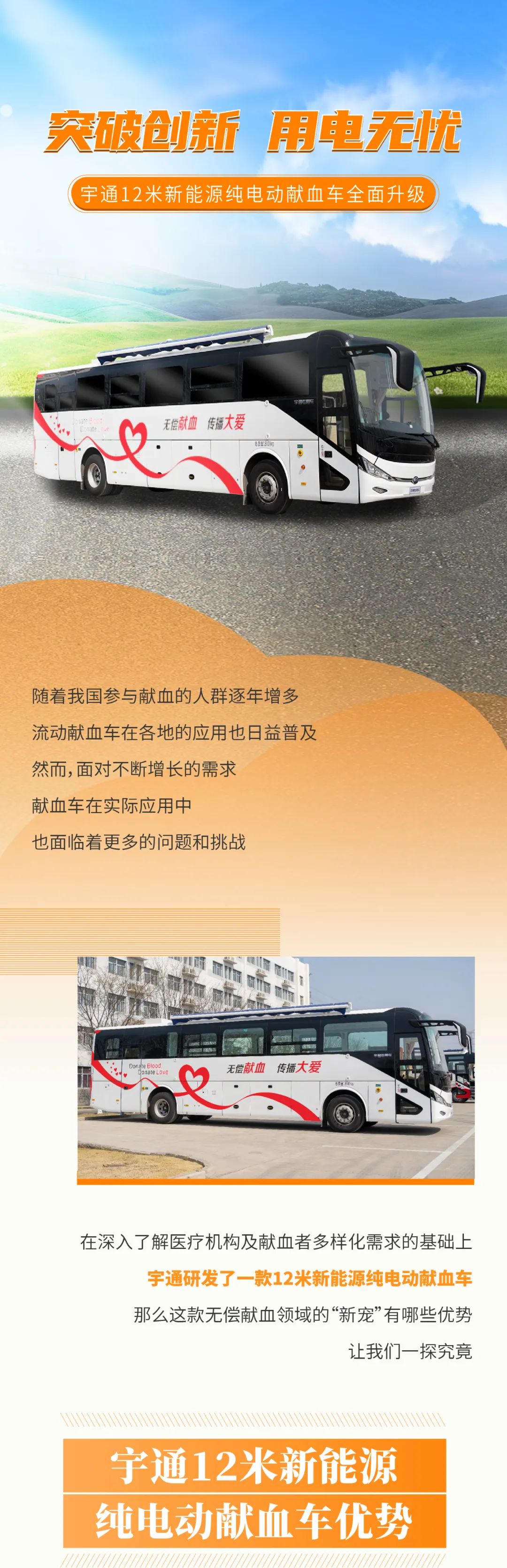 突破创新！乐天堂官网12米新能源纯电动献血车全新升级！