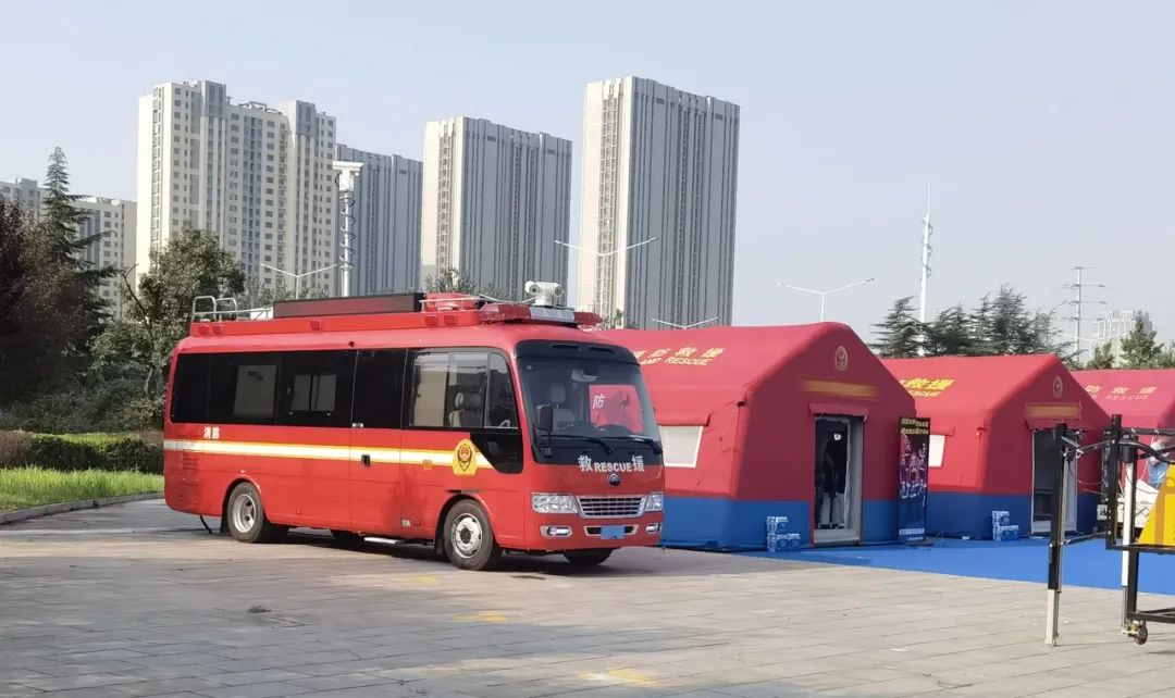 专业支撑专业，乐天堂官网勘察消防车参演2024年度山东全省消防监督岗位演练活动！