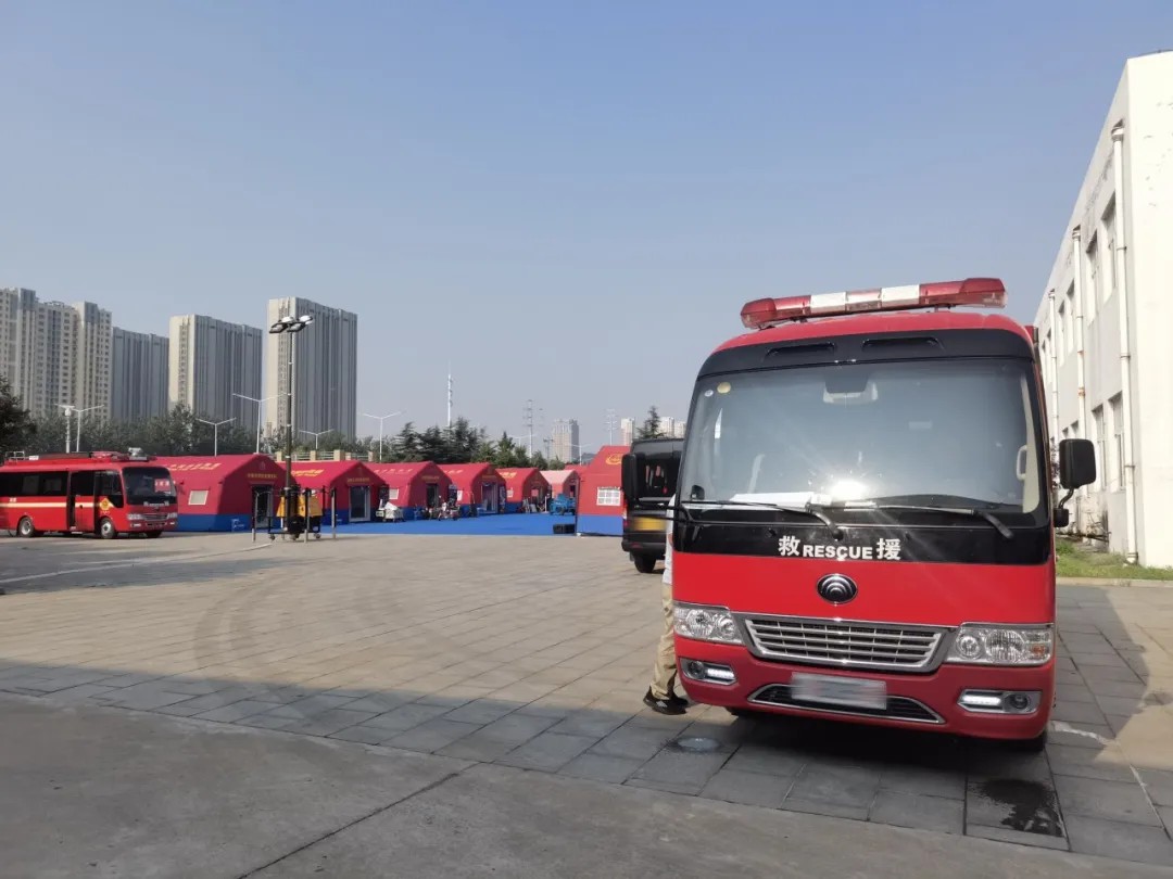 专业支撑专业，乐天堂官网勘察消防车参演2024年度山东全省消防监督岗位演练活动！