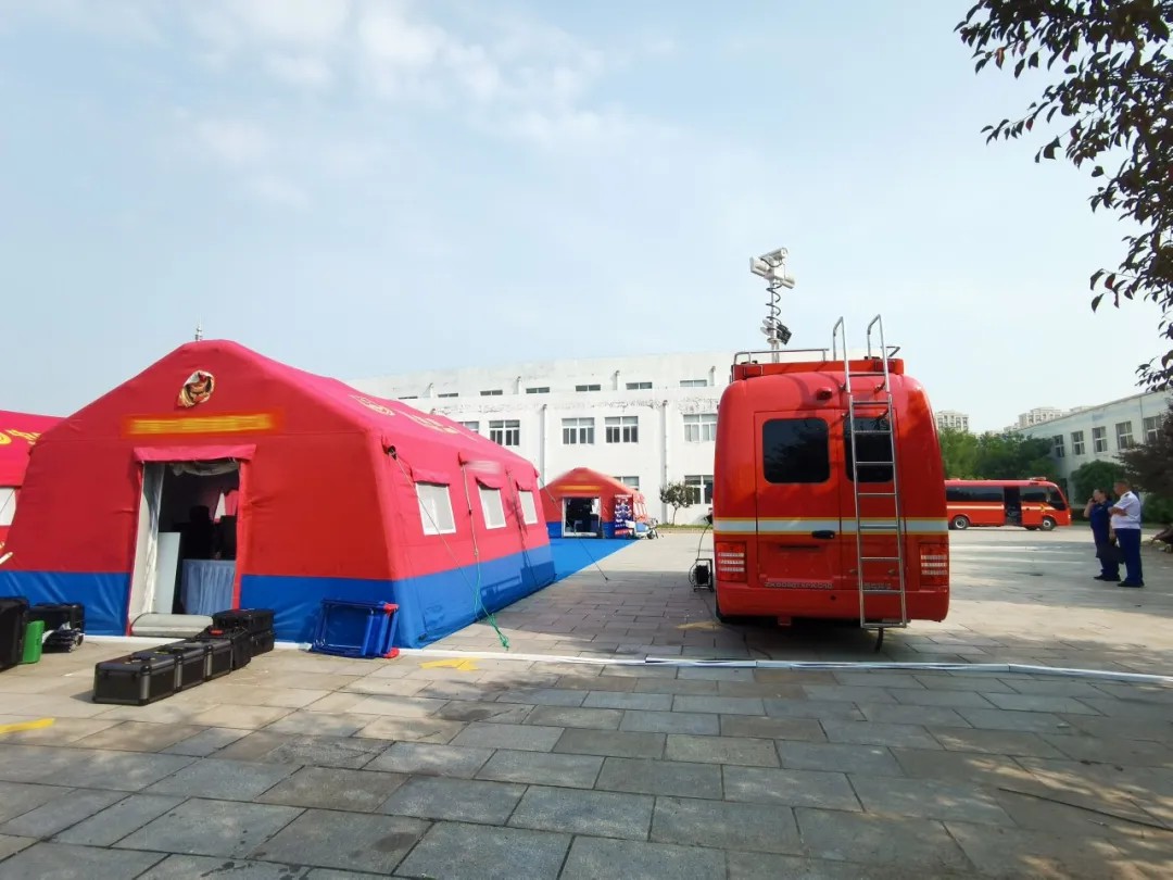 专业支撑专业，乐天堂官网勘察消防车参演2024年度山东全省消防监督岗位演练活动！