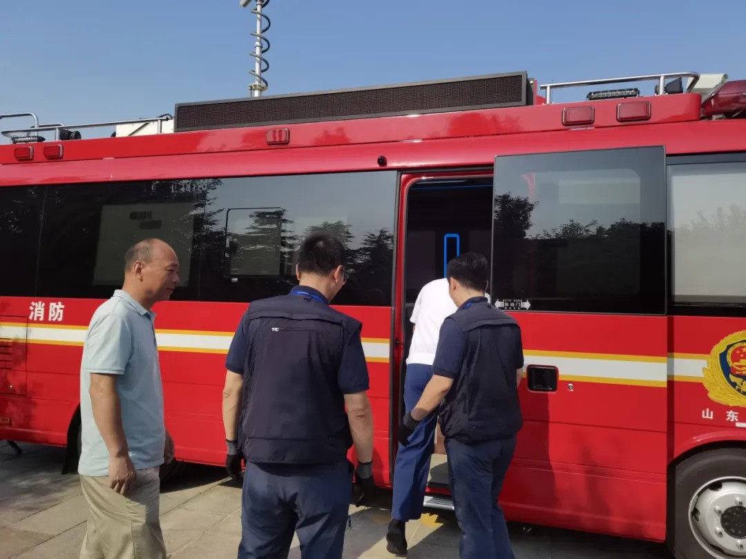 专业支撑专业，乐天堂官网勘察消防车参演2024年度山东全省消防监督岗位演练活动！